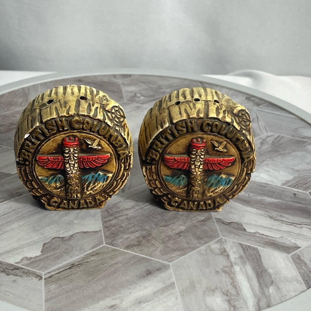 Vintage British Columbia Canada Souvenir Bookends